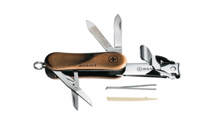 Нож складной WENGER Nail Clip 580 Wood,9 функций, 65 мм  (1