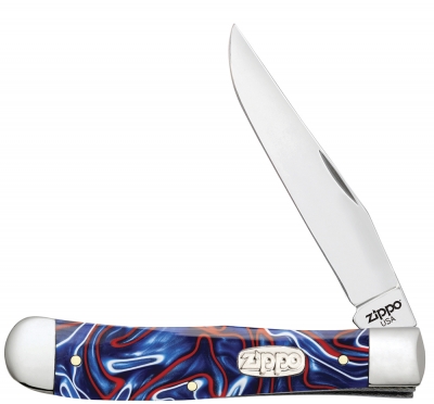 Нож перочинный ZIPPO Patriotic Kirinite Smooth Trapper