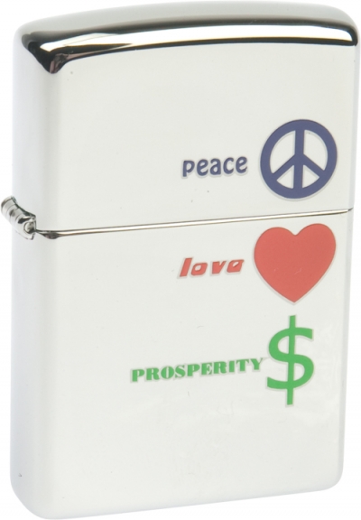 Зажигалка 24714 Peace Love Prosperity
