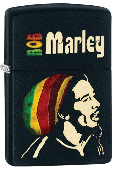 Зажигалка ZIPPO Bob Marley с покрытием Black Matte