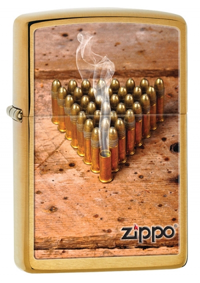 Зажигалка ZIPPO Classic с покрытием Brushed Brass