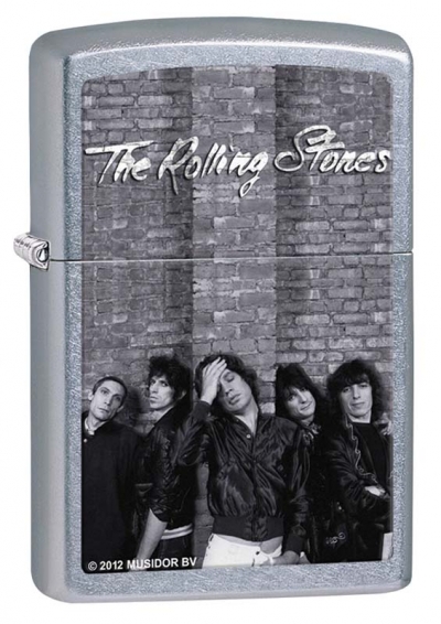 Зажигалка ZIPPO Rolling Stones® с покрытием Street Chrome™