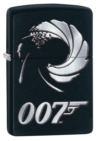Зажигалка ZIPPO James Bond 007™ с покрытием Black Matte