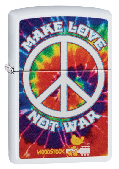 Зажигалка ZIPPO Woodstock® с покрытием White Matte
