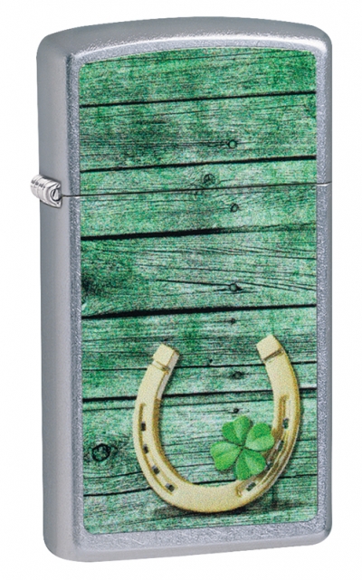 Зажигалка ZIPPO Horseshoe с покрытием Street Chrome™