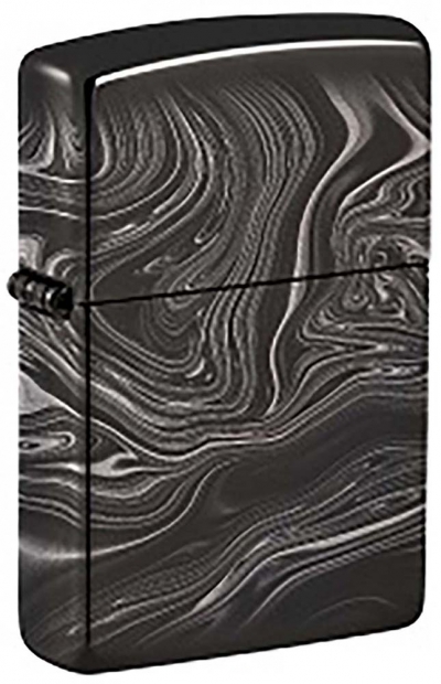 Зажигалка ZIPPO Marble Pattern с покрытием High Polish Black