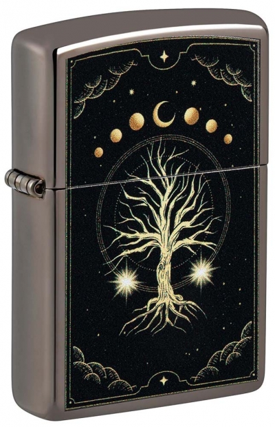 Зажигалка ZIPPO Mystic Nature Design с покрытием Black Ice®