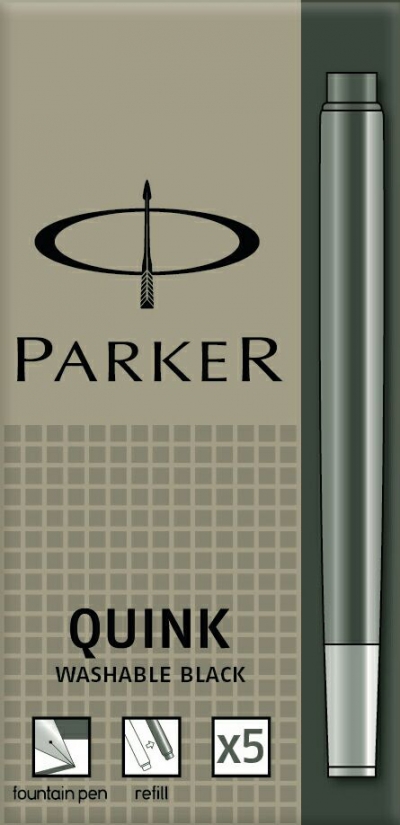 Чернильные картриджи Паркер Квинк Черный (набор из 5 шт)