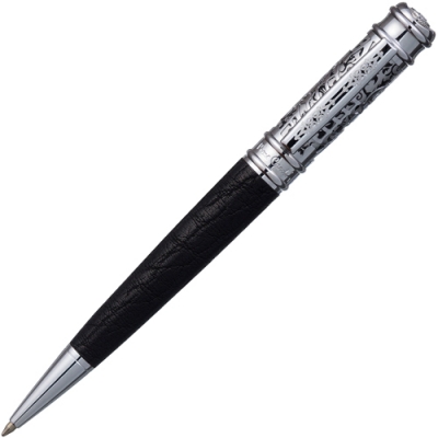 Шариковая ручка Pierre Cardin LEATHER, цвет - черный