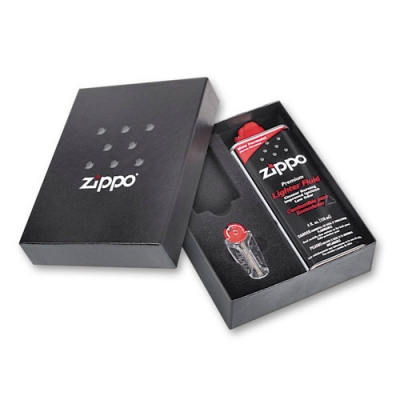 Подарочная коробка Zippo (кремни + топливо