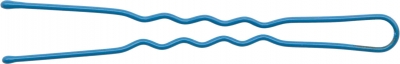 Шпильки Dewal Beauty волна 60мм (24 шт) синие