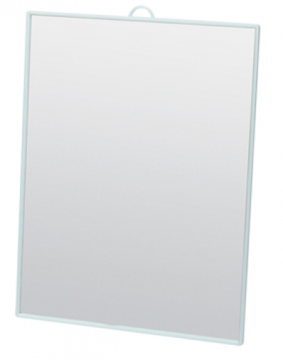 Зеркало Dewal Beauty настольное, в бирюзовой оправе, на пластиковой подставке, 17