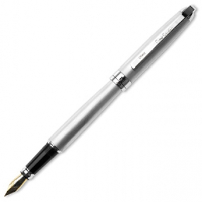 Перьевая ручка Pierre Cardin PROGRESSкорпус латунь и матовая сталь, отделка и детали дизайна - хром