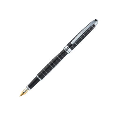 Ручка перьевая Pierre Cardin PROGRESS, цвет - черный и серебристый