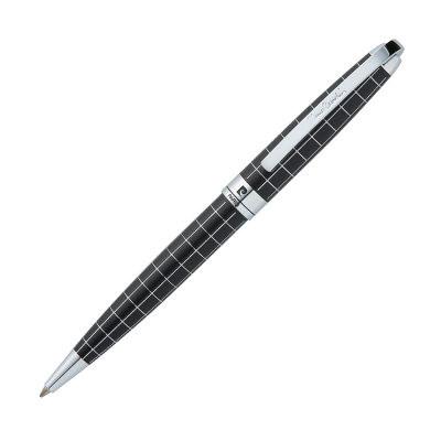 Ручка шариковая Pierre Cardin PROGRESS, цвет - черный и серебристый
