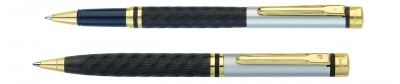 Набор: ручка шариковая + роллер Pierre Cardin PEN and PEN, корпус - латунь со спец