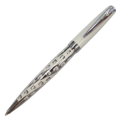 Шариковая ручка- МИДИ Pierre Cardin A`JOUR ,корпус латунь, отделка хром, детали дизайна - хром