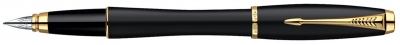 Перьевая ручка Parker Urban, цвет - черный, перо - нержавеющая сталь