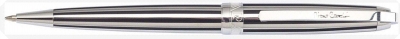 Шариковая ручка Pierre Cardin PROGRESS,  цвет - полосы - синий, хром