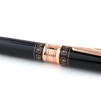 Ручка шариковая Pierre Cardin SECRET Business, цвет - черный с орнаментом