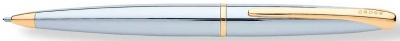 Шариковая ручка Cross ATX Цвет - серебро/позолота