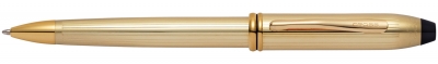 Шариковая ручка Cross Townsend. Цвет - золотистый