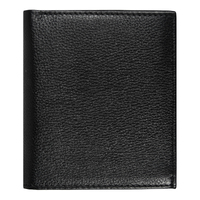 Кошелек с картхолдером Leather Plain, чёрный