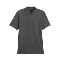 Футболка поло SOFTSTYLE ADULT DOUBLE PIQUE, ГРАФИТОВЫЙ 3XL