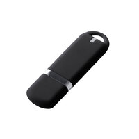 Флеш накопитель USB 2.0 Memo 16GB, пластик Софт Тач, черный/черный