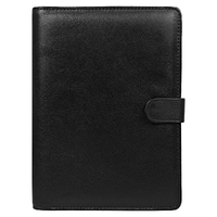 Ежедневник в суперобложке Country Leather Sky A5+ из нат. кожи, черный, недатированный, с магнитным клапаном, в подарочной коробке