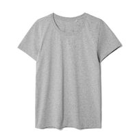 Футболка женская T-bolka Stretch Lady, серый меланж, размер M