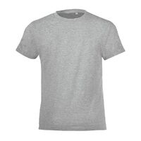 Футболка детская Regent Fit Kids, серый меланж, на рост 96-104 см (4 года)