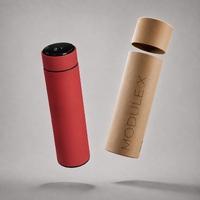 Вакуумный термос «Module X» с индикатором температуры и медной изоляцией, 500 мл, крафтовый тубус