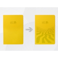 Бизнес-блокнот А5 «C2» soft-touch с УФ-печатью