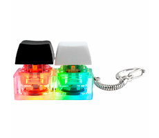 Брелок KeyDuo с LED подсветкой (фонарик), чёрно-белый