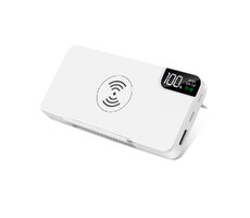 Внешний аккумулятор gPro QI, с беспроводной зарядкой 10000 mAh, белый