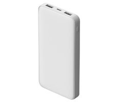 Внешний аккумулятор Polus, 10000 Mah, софт-тач покрытие, белый