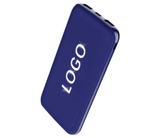 Внешний аккумулятор Kugo, 10000 mAh с подсветкой гравировки, синий