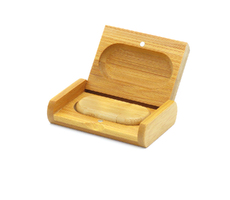 Флешка Woodcoin в деревянном футляре, 32 Гб, светло-коричневый