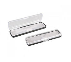 Футляр для ручки Pencase Uno, пластик, прозрачный/черный