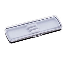 Футляр для ручки Pencase Smart Duo, пластик, для двух ручек, прозрачный/черный