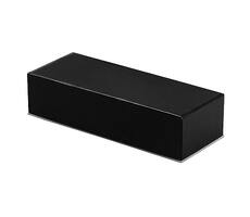 Футляр для одной или двух ручек Pencase Emotion Duo, бумажный, черный с серебристым элементом