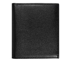 Кошелек с картхолдером Leather Plain, чёрный