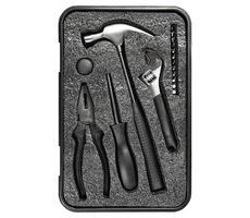Набор инструментов Tools Baltimore черный 6 в 1 в пластиковом футляре