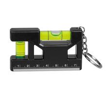 Брелок уровень Tools Pocket level, пластиковый, черный