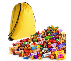 №5 РЮКЗАК СЛАДОСТЕЙ TIP 1500 грамм новогодний подарок премиальный, жёлтый