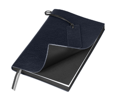 Ежедневник Flexy Foggia Leatherette B5, темно-синий, недатированный, в гибкой обложке  в подарочной коробке
