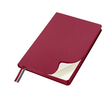 Ежедневник Flexy Velours de soie  А5, бордовый, недатированный, в гибкой обложке