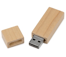 Флеш накопитель USB 2.0 Maple Square 16GB, клен, дерево/дерево