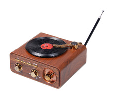 Ретро радио в стиле радиолы, Heritage Nostalgia, диапазон частот  AM FM SW, с USB порт,  Bluetooth, цвет коричневый